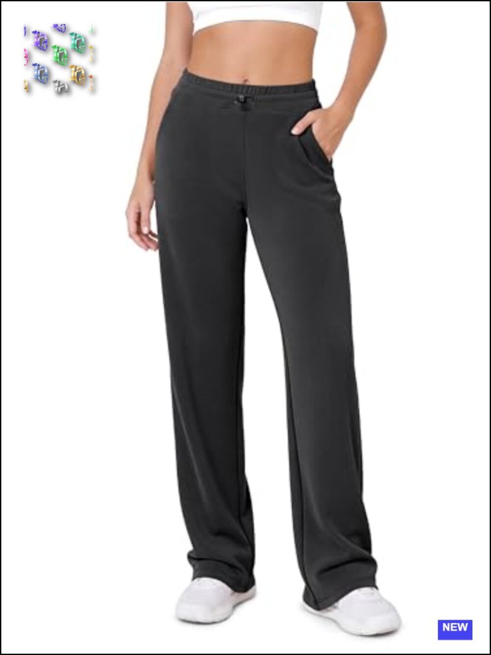 Women's Modal Soft Wide Leg Pants with Pockets Adjustable Waist Lounge Pants